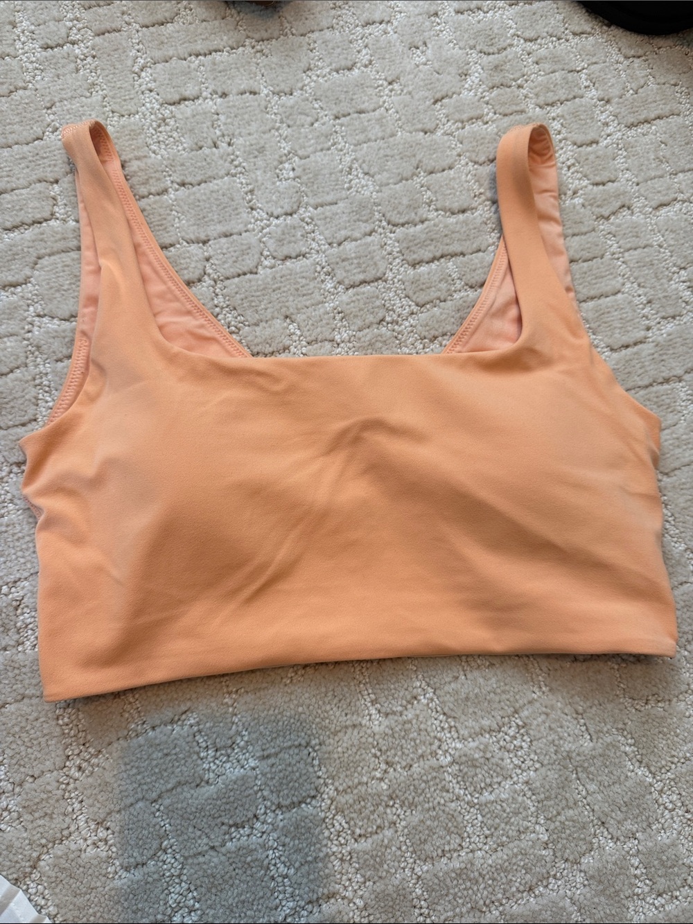 lululemon athletica Peach Scoop-Back Crop Tank